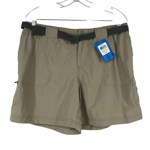 Columbia Pants - COLUMBIA- WOMEN'S LARGE- BEIGE TAN SANDY RIVER CARGO SHORTS